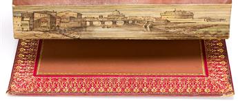 (FORE-EDGE PAINTING.) Hakewell, James. Picturesque Tour of Italy From Drawings made in 1816-1817.